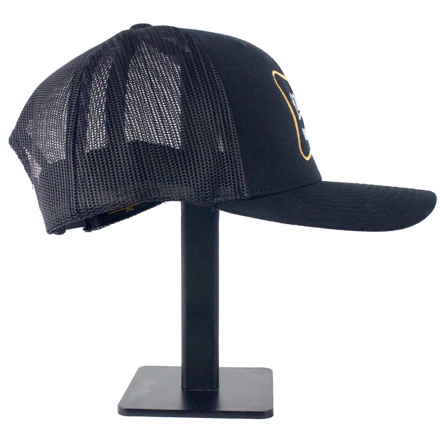 Black and Gold Trucker Snapback Hat