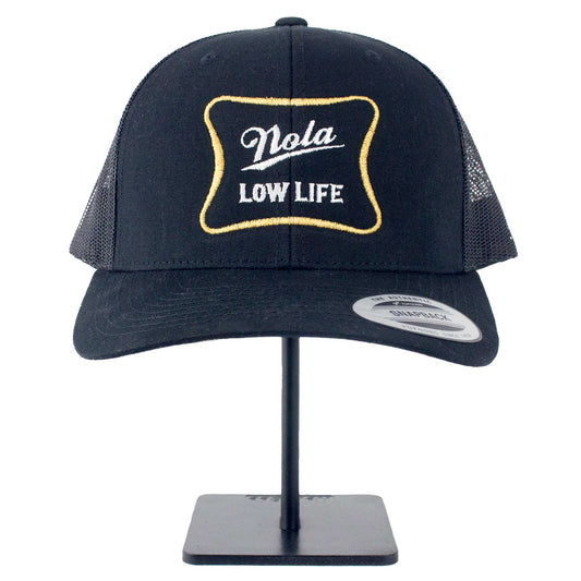 Black and Gold Trucker Snapback Hat